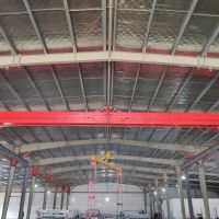 杭州起重設(shè)備--金華市LDP型電動單梁起重機安裝完成